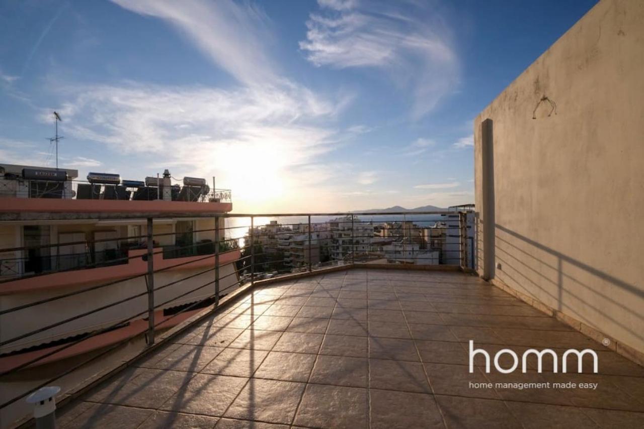 Piraeus Homm Apartment In Kazanova Str Sea View Exterior photo